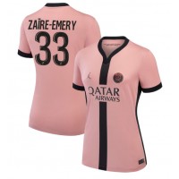 Paris Saint-Germain Warren Zaire-Emery #33 Fotballklær Tredjedrakt Dame 2024-25 Kortermet